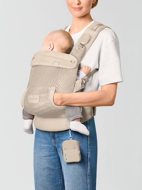 Porte-bébé physiologique LAYA noir+sable 14 - vertbaudet enfant 