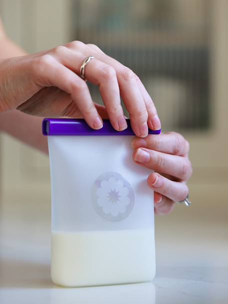 Lot 5 sachets conservation lait maternel blanc 2 - vertbaudet enfant 