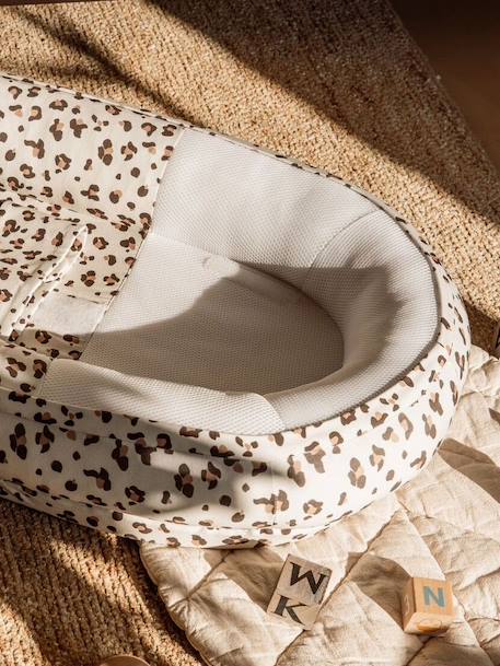 Réducteur de lit évolutif Doomoo Cocoon beige imprimé+gris 3 - vertbaudet enfant 