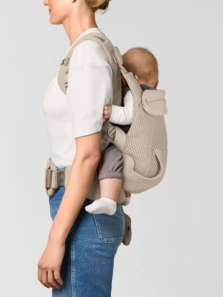 Porte-bébé physiologique LAYA noir+sable 16 - vertbaudet enfant 