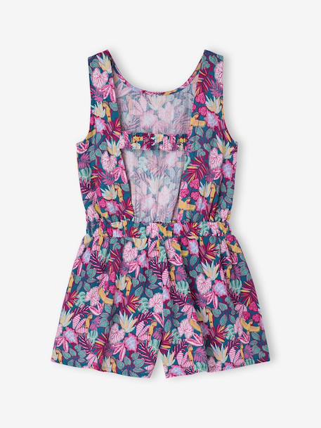 Combishort fille en gaze de coton vert 2 - vertbaudet enfant 