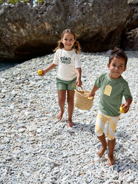 T-shirt anti-UV manches courtes vert 5 - vertbaudet enfant 