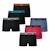 Lot de 6 boxers garçon ecopack trio choc Noir - Vert - Bleu+Noir-bleu-rouge+Noir-noir-noir-bleu-rouge-turquoise 6 - vertbaudet enfant 