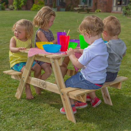 Table pique-nique pour enfant forestiere bois fsc® Marron 1 - vertbaudet enfant 
