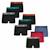 Lot de 9 boxers garçon trio choc ecopack Noir orange-noir rouge-noir jaune-vert-bleu+Noir-rouge-bleu 4 - vertbaudet enfant 