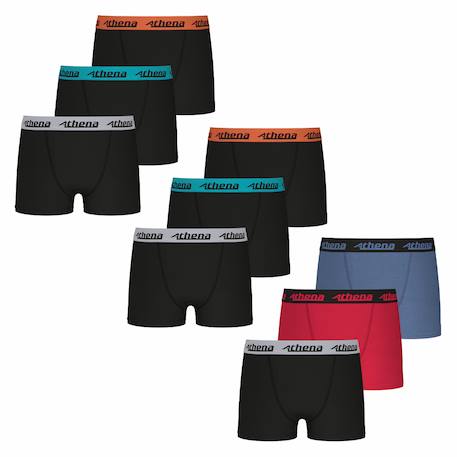 Garçon-Sous-vêtement-Slip, Boxer-Lot de 9 boxers garçon trio choc ecopack