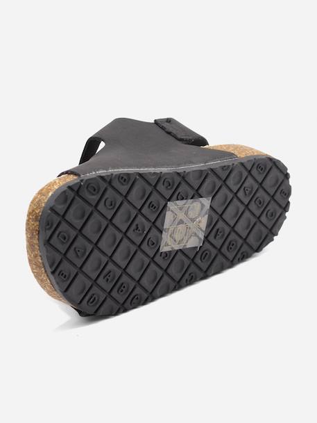 Sandales à scratch Bleu foncé+Noir+Taupe 10 - vertbaudet enfant 
