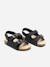Sandales à scratch Bleu foncé+Noir+Taupe 6 - vertbaudet enfant 