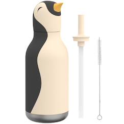 Puériculture-Repas-Gourde isotherme bestie pingouin (460 ml)