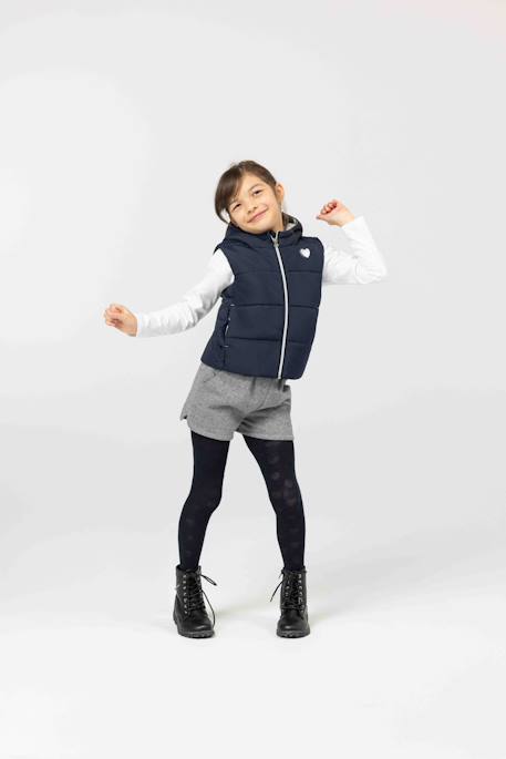 Doudoune à capuche fille Indigo 1 - vertbaudet enfant 