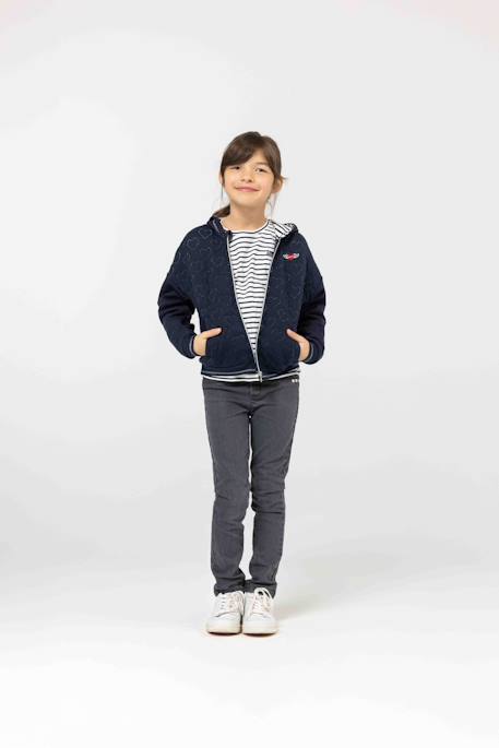 Veste à capuche fille Indigo 3 - vertbaudet enfant 
