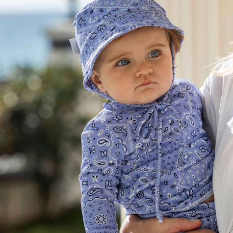 T-shirt anti uv bébé spf 50+ summer Blanc+Bleu+Vert 10 - vertbaudet enfant 
