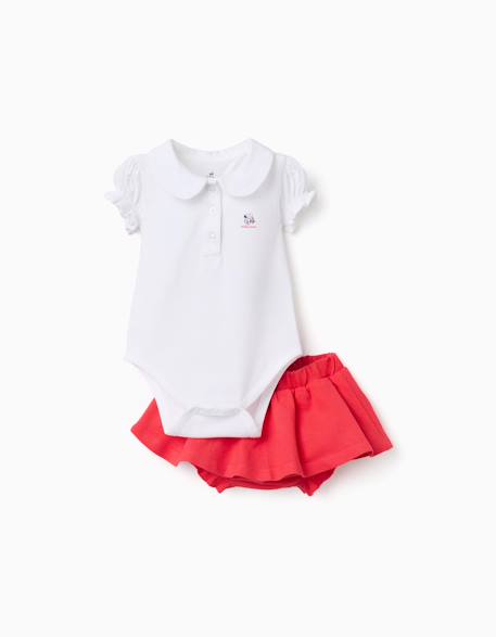 Body avec imprimé minnie + jupe Rouge 1 - vertbaudet enfant 