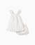 Robe + bloomer à rayures ethniques b&s Blanc 1 - vertbaudet enfant 