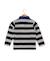 Polo manches longues 100% coton garçon Fond gris chine raye indigo 3 - vertbaudet enfant 