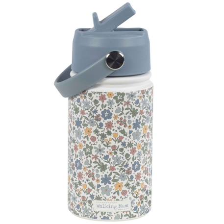 Gourde isotherme avec paille anti-fuite summer Blanc+Bleu+Vert 4 - vertbaudet enfant 