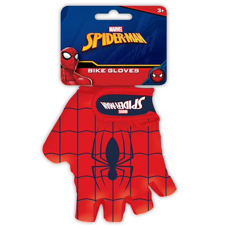 Gants mitaine de vélo Spiderman Rouge/bleu 1 - vertbaudet enfant 