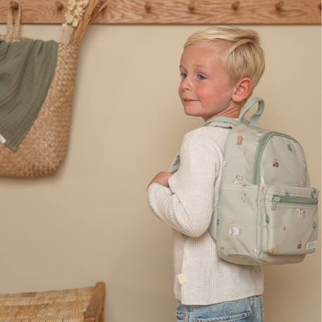 Sac à dos bébé little farm (22,5x29 cm) Vert, blanc, jaune 4 - vertbaudet enfant 