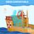 Bac à sable bateau de pirate en bois - voile d'ombrage, coffre rangement, gouvernail - bois sapin pré-huilé Orange 4 - vertbaudet enfant 