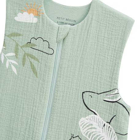 Gigoteuse d'été en gaze de coton frimousse Vert 5 - vertbaudet enfant 