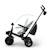Tricycle Kinderkraft AVEO 2 PLUS Évolutif 6 Configurations avec Siège 360° CLICK&TWIST, Position Allongée et Pliage Rapide Beige+Gris+Rose+Vert 21 - vertbaudet enfant 
