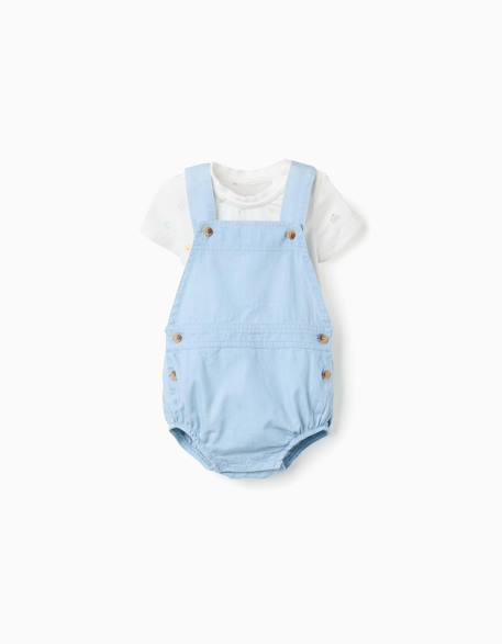 Bébé-Body avec motif + combinaison en jean