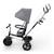 Tricycle évolutif 6-en-1 ASTON 2 PLUS avec siège pivotant 360°, dossier inclinable et poignée parentale Bleu+Gris+Rose+Vert 12 - vertbaudet enfant 