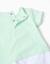 Barboteuse en coton avec motif coquillages Vert clair 3 - vertbaudet enfant 