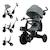 Tricycle AVEO 2 PLUS Évolutif 6 Configurations avec Siège 360° CLICK&TWIST, Position Allongée et Pliage Rapide Beige+Gris+Rose+Vert 7 - vertbaudet enfant 