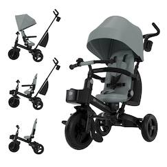 Jouet-Jeux de plein air-Tricycle Kinderkraft AVEO 2 PLUS Évolutif 6 Configurations avec Siège 360° CLICK&TWIST, Position Allongée et Pliage Rapide