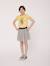 T-shirt manches courtes 100% coton fille Jaune 2 - vertbaudet enfant 