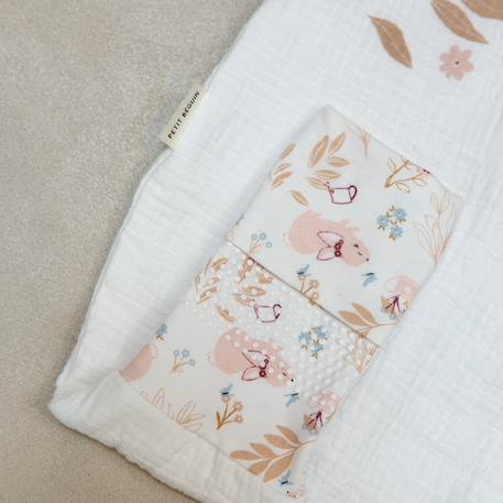 Turbulette tog 0,5 en gaze de coton avec pieds retroussables praline Ecru 5 - vertbaudet enfant 