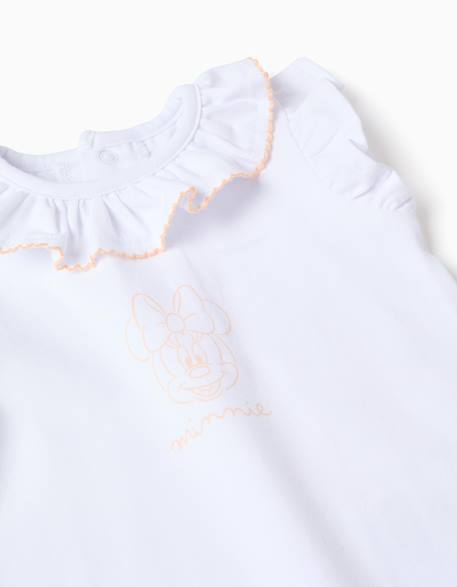 Body + bloomer avec imprimé minnie Blanc 3 - vertbaudet enfant 