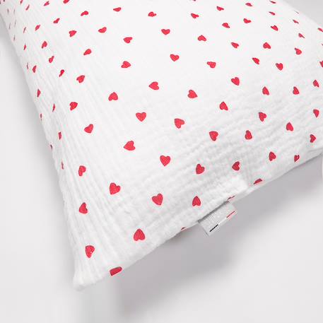 Taie d'oreiller en gaze de coton réversible lovio Bleu+Rouge 8 - vertbaudet enfant 