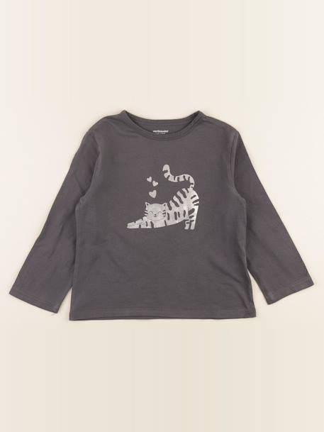 Tee-shirt - 6 ans Gris, argent 1 - vertbaudet enfant 