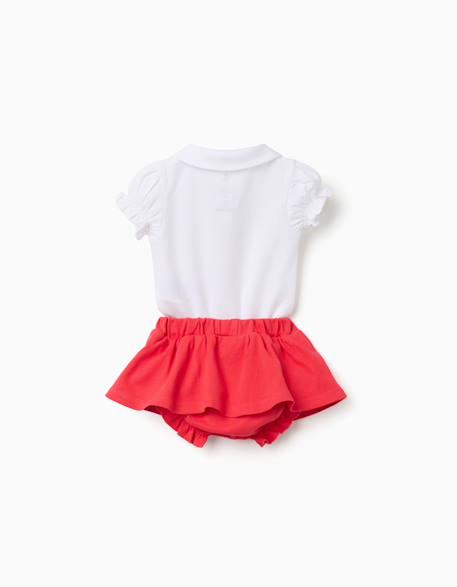 Body avec imprimé minnie + jupe Rouge 2 - vertbaudet enfant 