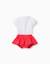 Body avec imprimé minnie + jupe Rouge 2 - vertbaudet enfant 
