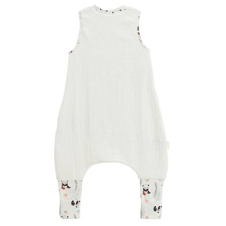 Turbulette tog 1 en gaze de coton avec pieds retroussables bento Ecru 3 - vertbaudet enfant 