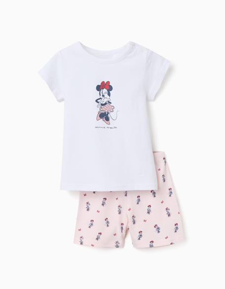Bébé-Pyjama à manches courtes en coton avec minnie