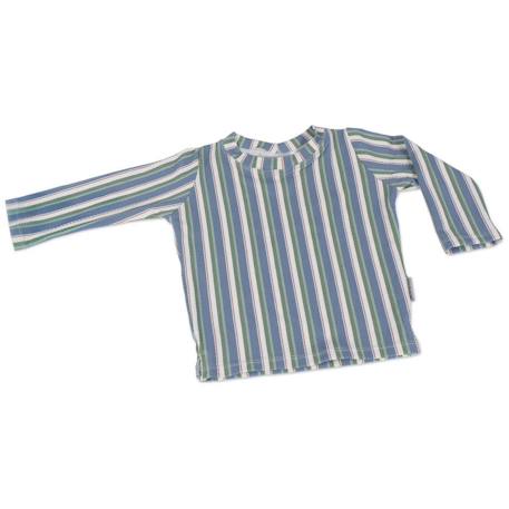 T-shirt anti uv bébé spf 50+ summer Blanc+Bleu+Vert 14 - vertbaudet enfant 