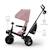 Tricycle évolutif 6-en-1 AVEO 2 PLUS avec siège pivotant 360° et position semi-allongée Beige+Gris+Rose+Vert 18 - vertbaudet enfant 