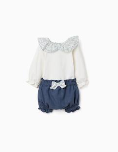 -Body + short en coton à volants you&me