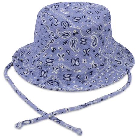 Chapeau anti uv bébé spf 50+ summer Bleu+Vert 1 - vertbaudet enfant 