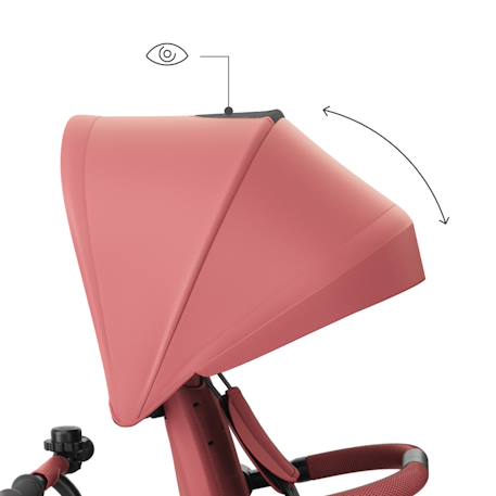 Tricycle Kinderkraft ASTON 2 PLUS Évolutif 6-en-1 avec Siège 360° CLICK & TWIST, Position Semi-Allongée et Poignée Réglable Bleu+Gris+Rose+Vert 16 - vertbaudet enfant 