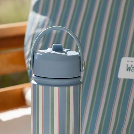 Gourde isotherme avec paille anti-fuite summer Bleu+Vert 12 - vertbaudet enfant 