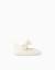 Ballerines à glitter et nœud Blanc+Or 2 - vertbaudet enfant 