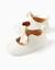 Ballerines à glitter et nœud Blanc+Or 3 - vertbaudet enfant 
