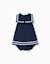 Robe et bloomer en piqué de coton Bleu foncé 2 - vertbaudet enfant 