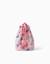 Sac seau avec bretelles et motif stitch Rose clair 1 - vertbaudet enfant 
