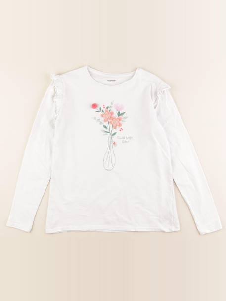 Tee-shirt - 12 ans Blanc 1 - vertbaudet enfant 